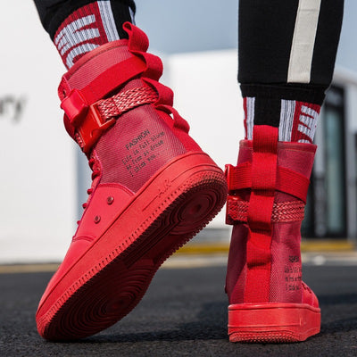 Botas altas hombre lona reforzada estilo urbano - Esteban