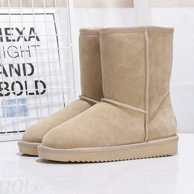 Botas de invierno para mujer en ante con forro interior calido - Thalia