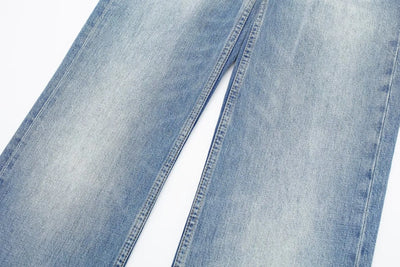 Bellisima - Vaqueros de tiro medio para mujer con costuras anchas