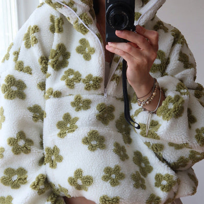 Sudadera polar para mujer con bolsillo amplio - Liora