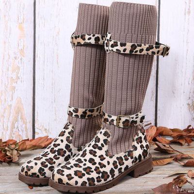 Berbel - Botas de leopardo a media pierna