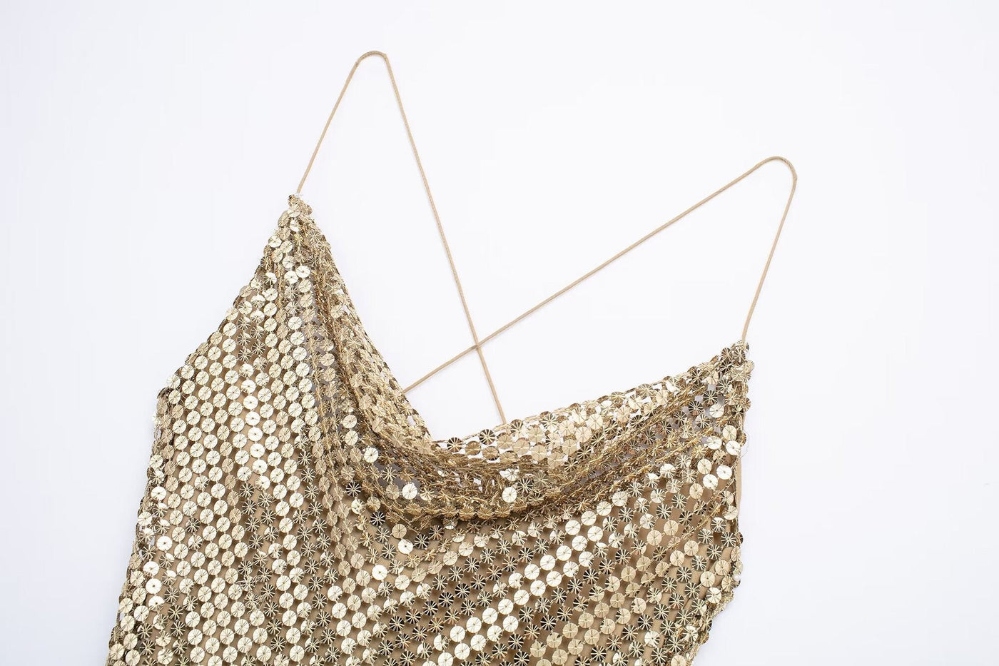 Vestido de lentejuelas para mujer de caída ligera - Mirelan