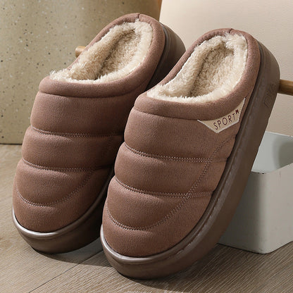 Unisex zapatillas de invierno de felpa antideslizante caliente - Nadir