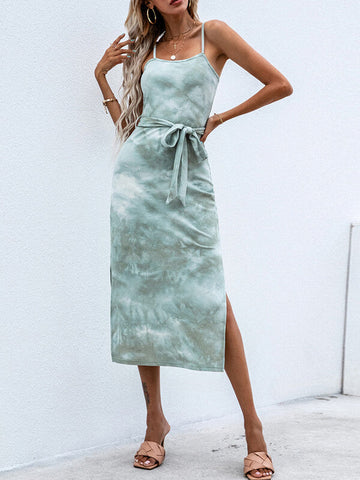 Maxi Vestido Alondra Tie-dye Slit