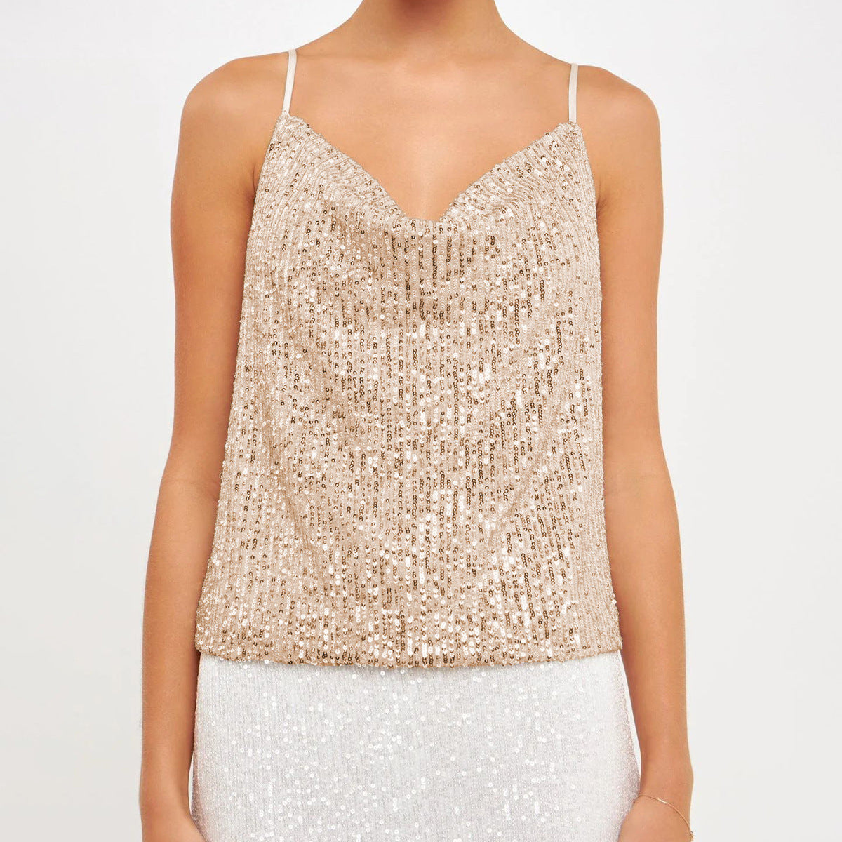 Top para mujer de lentejuelas luminosas - Nerya