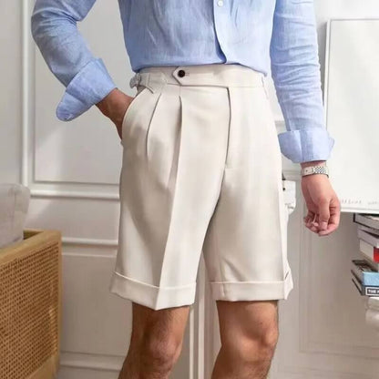 Pantalones cortos para hombre, modernos y desenfadados, hasta la rodilla