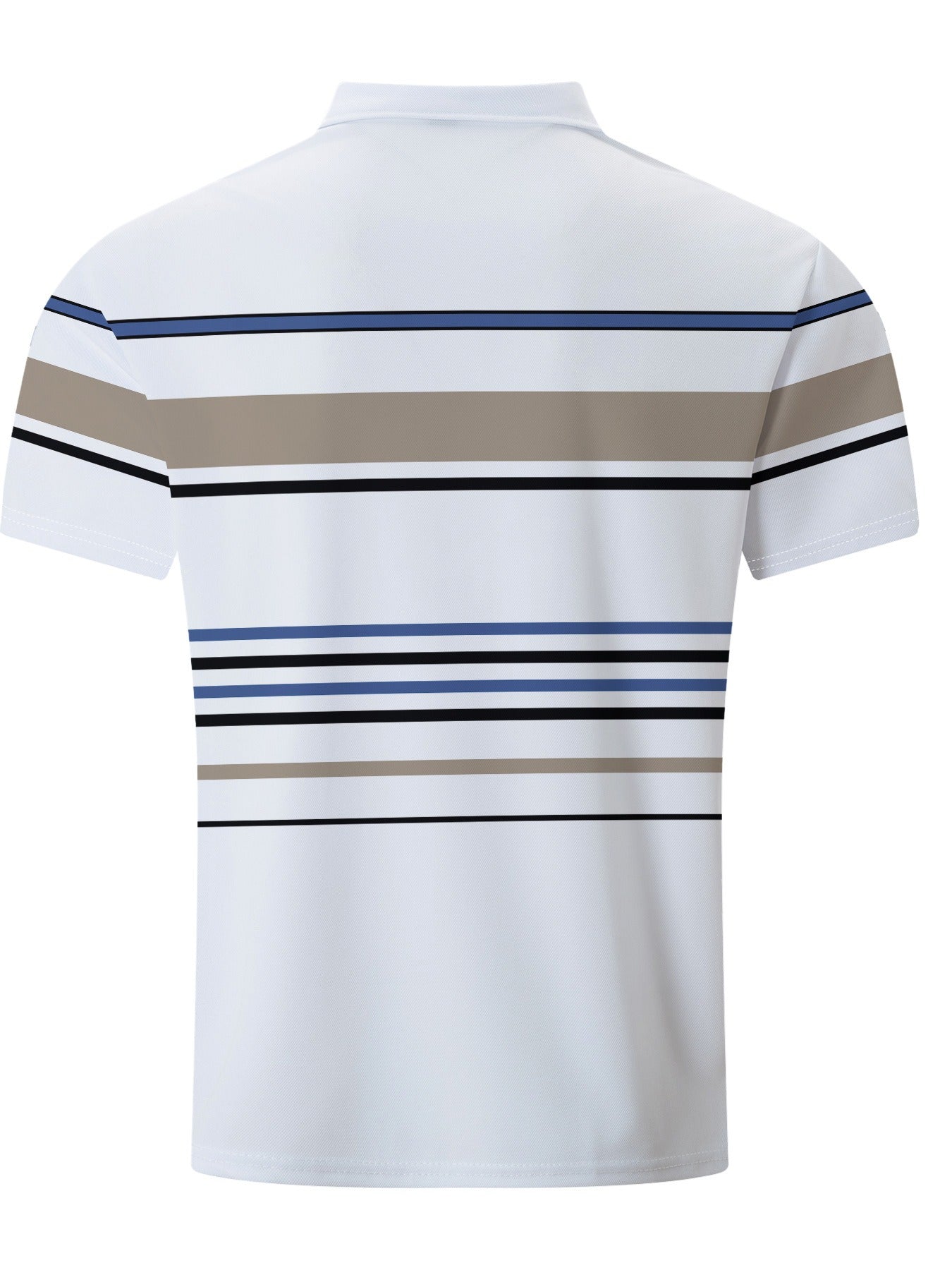 Polo para hombre manga corta rayas estilo casual elegante - Mateo