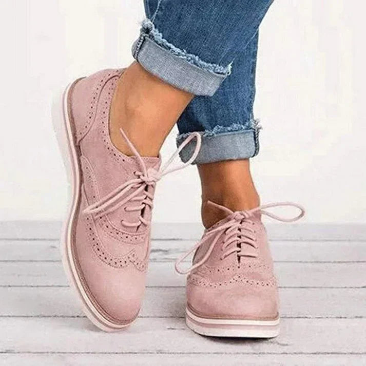 Elegantes zapatos de piel con cordones - Alisa
