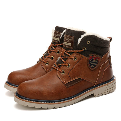 Botas casuales para hombre con forro calido y cordones - Lautaro