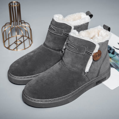 Botines de invierno para hombre en ante con forro calido - Danny