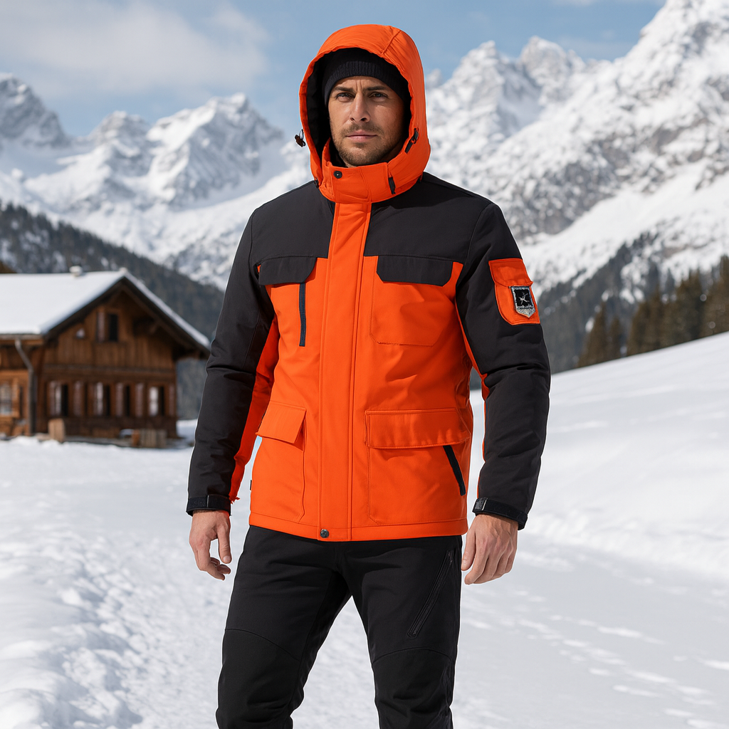 Chaqueta de esquí para hombre impermeable y cortaviento - Frostmark