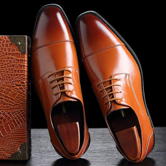 Zapatos de piel para hombre elegantes con cordones - Viktor