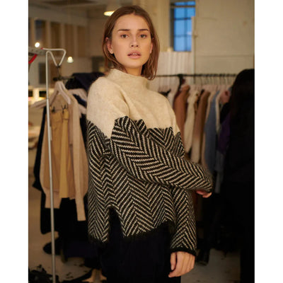 Amber - Jersey de lujo con cuello alto