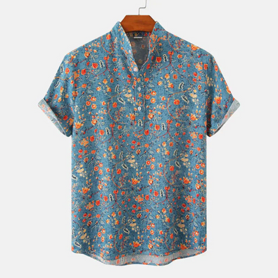 Camisa de manga corta para hombre con estampado - Elegante