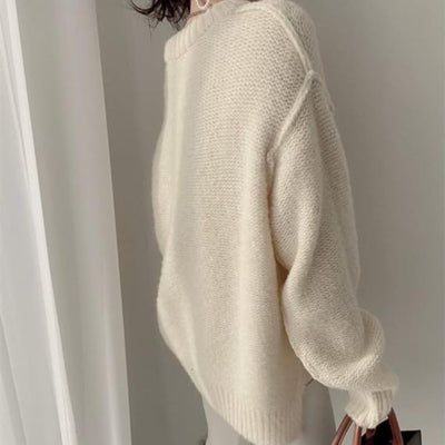 Amy - Jersey de punto con letras en contraste