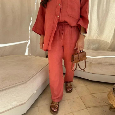 Nienke - Conjunto suelto vintage para mujer