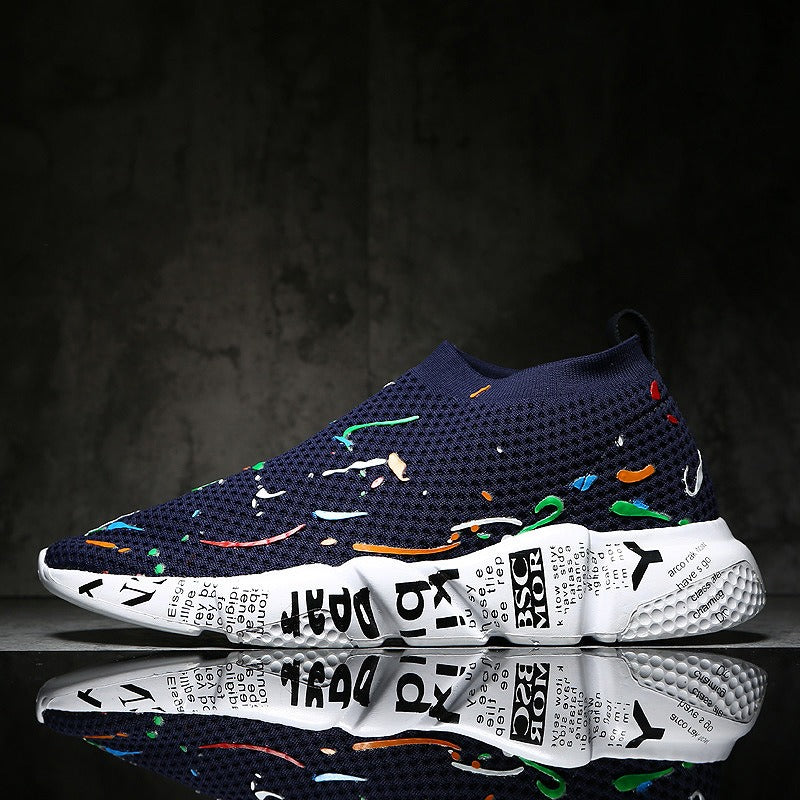 Zapatillas deportivas hombre tejido transpirable estilo urbano - Adrián