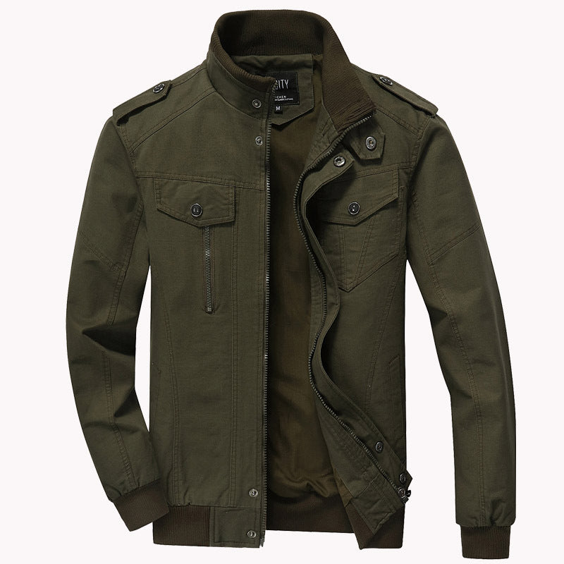 Chaqueta de hombre de algodón militar informal - Arvid