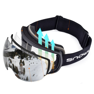 Gafas de esquí unisex de doble capa