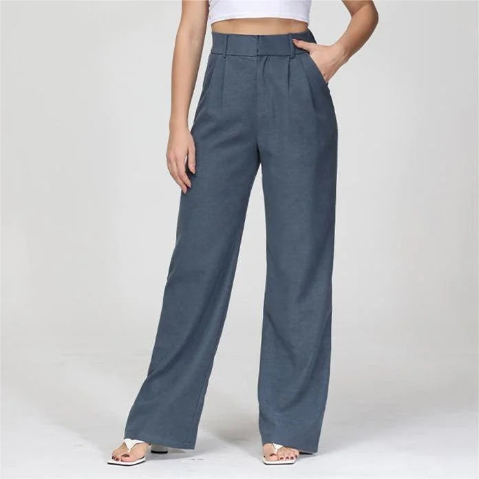 Pantalon de vestir tiro alto pierna ancha - Elira