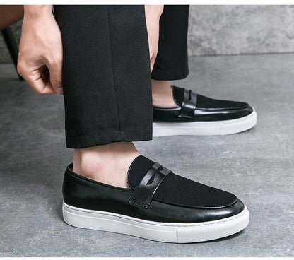Mocasines hombre casuales cuero marrón estilo británico - Camden
