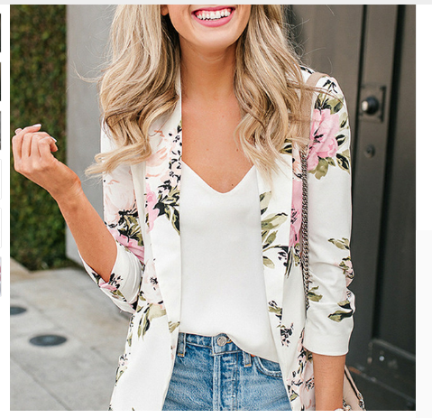 Tellna - Blazer de primavera para mujer, a la moda y versátil
