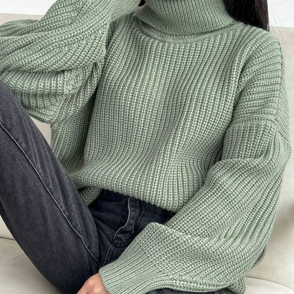 Ariadna - Jersey de punto con cuello alto