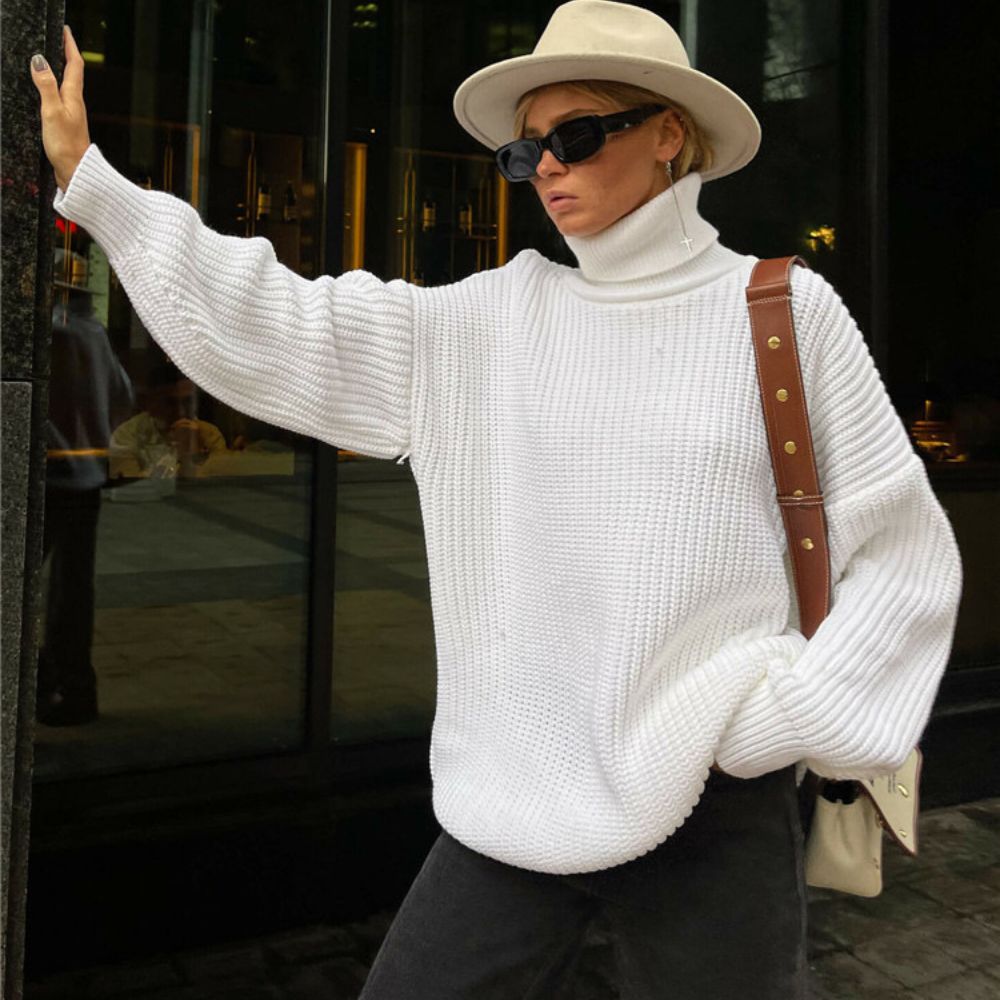 Ariadna - Jersey de punto con cuello alto