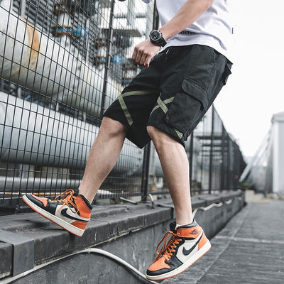 Pantalones cortos para hombre de algodón con diseño cargo urbano - Damián