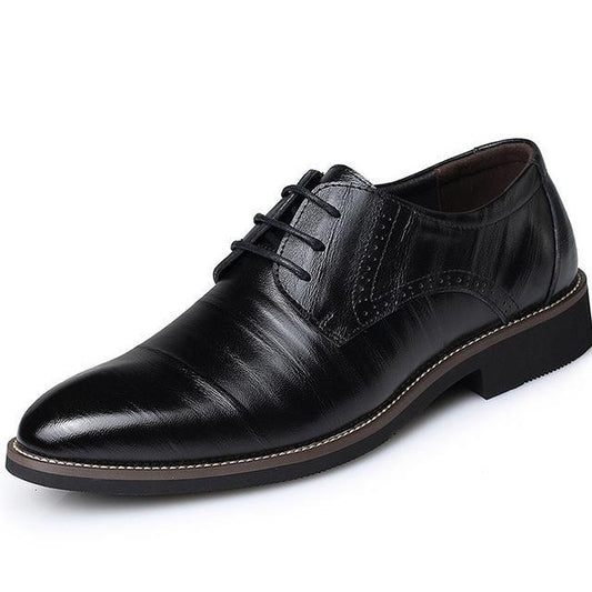 Zapatos casual con cordones de piel para hombre - Henrik