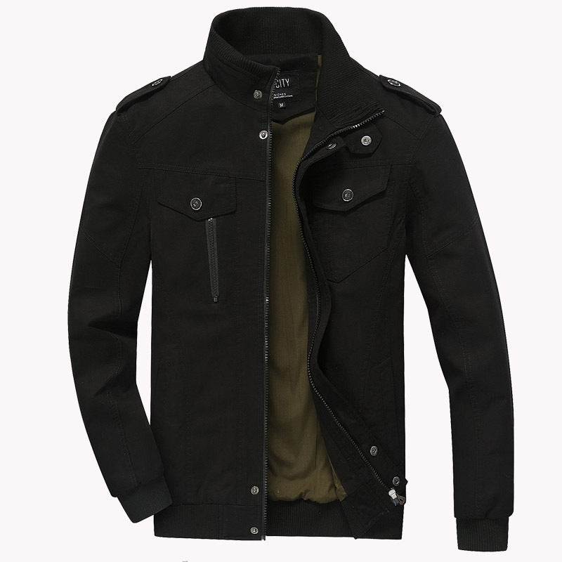 Chaqueta de hombre de algodón militar informal - Arvid