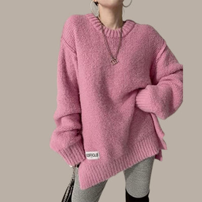 Amy - Jersey de punto con letras en contraste