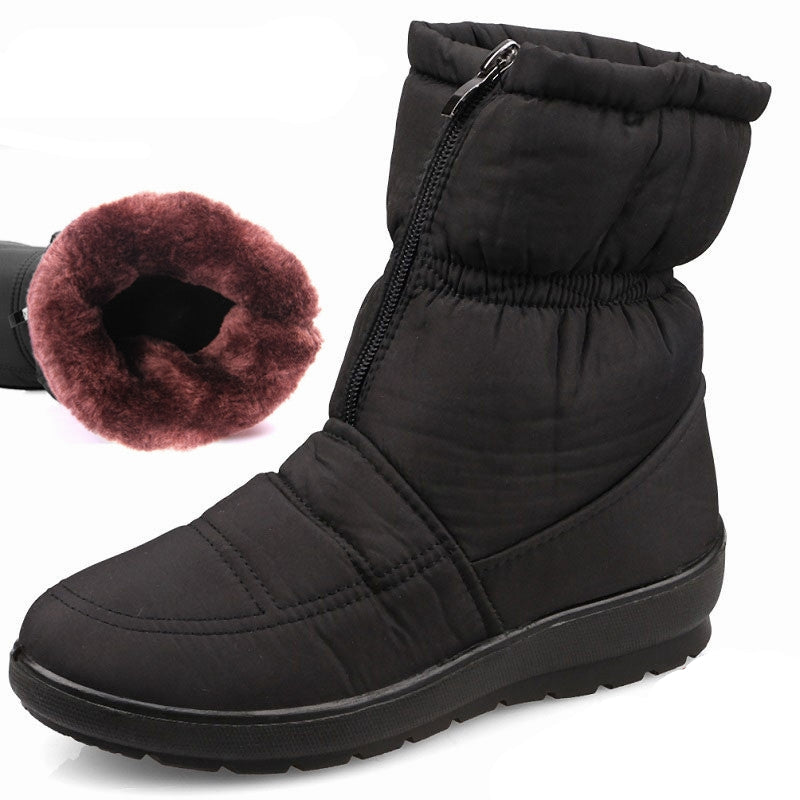 Botas acolchadas para mujer impermeables con suela antideslizante - Zara