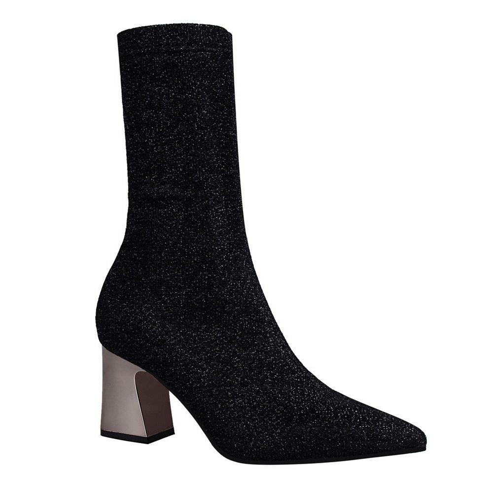 Hlakaja - Botas cortas de lentejuelas