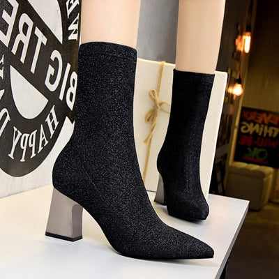 Hlakaja - Botas cortas de lentejuelas