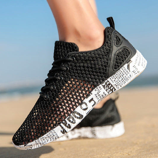 Zapatos transpirables para hombre con diseño de rejilla y suela urbana - Aksel