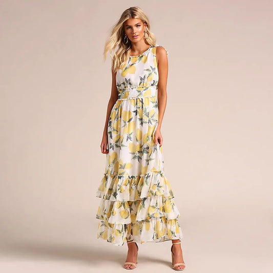 Margaret - vestido sin mangas con estampado