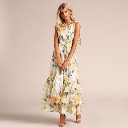 Margaret - vestido sin mangas con estampado