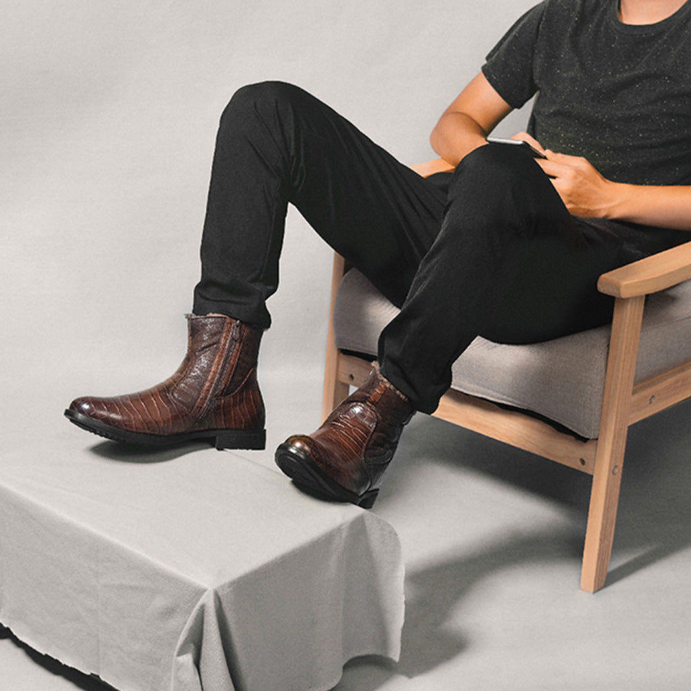 Botines elegantes de invierno para hombre con forro calido - Lars