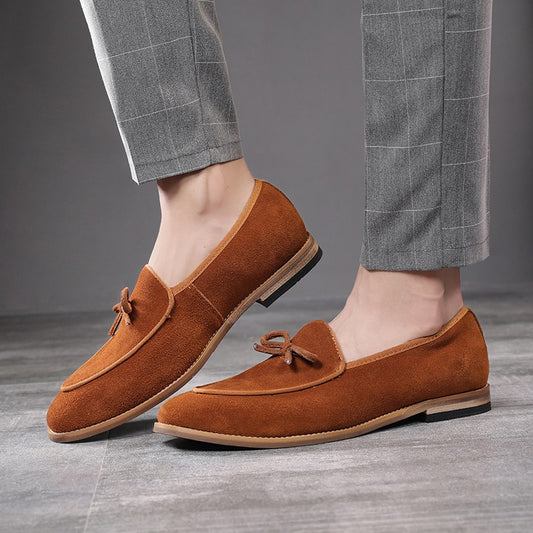 Mocasines hombre lazo decorativo gamuza - Dorian