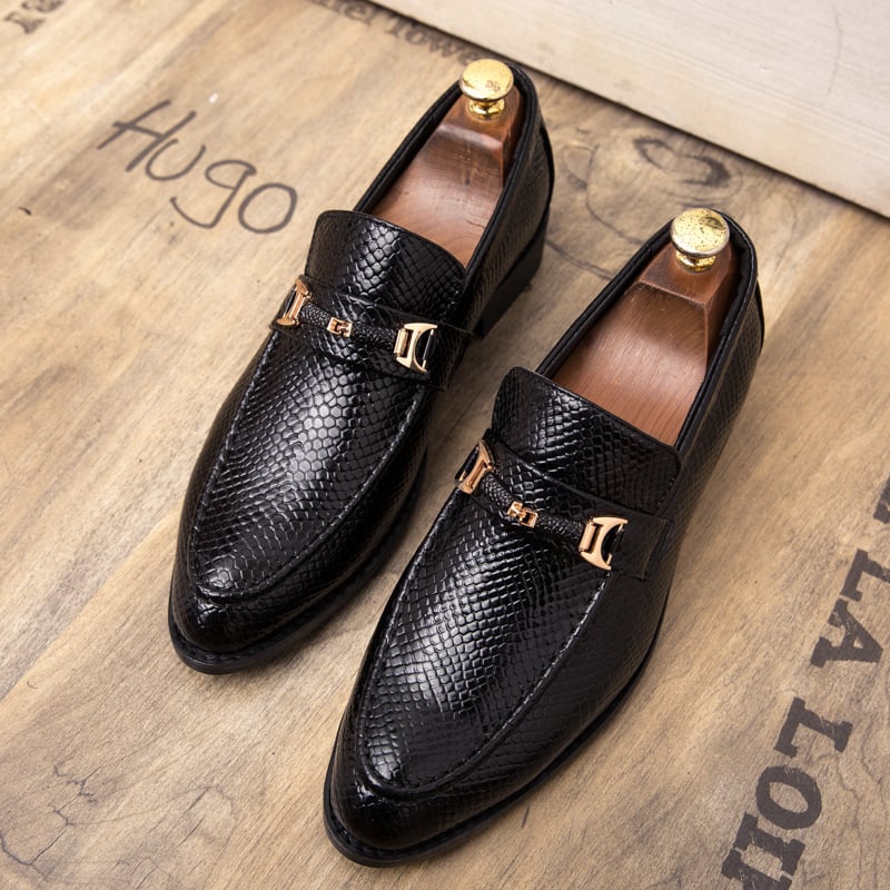 Mocasines elegantes de cuero para hombre  - Helian