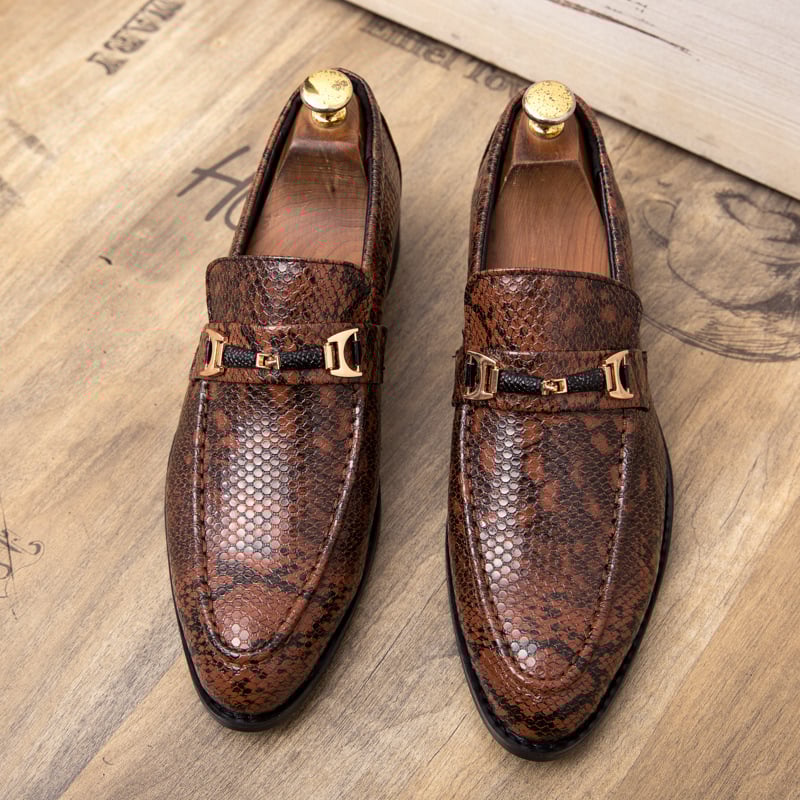 Mocasines elegantes de cuero para hombre  - Helian