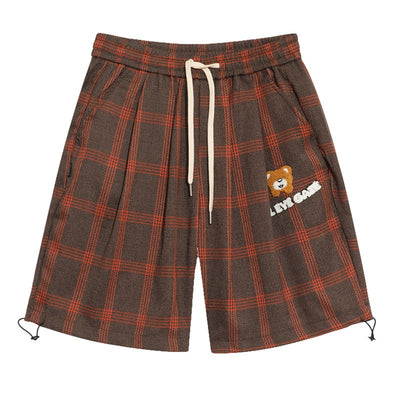 Bermuda hombre cuadros lana estilo oversize - Iván