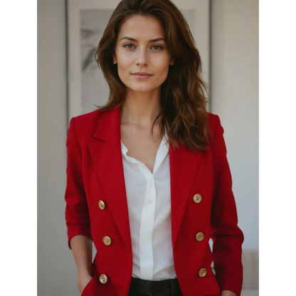 Vanessa - Elegante blazer de algodón de lujo para mujer