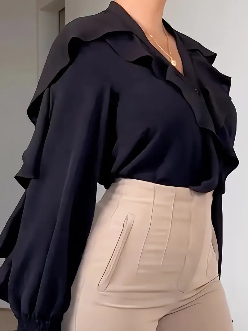 Blusa con volantes Isabelle para mujer - romántica y elegante