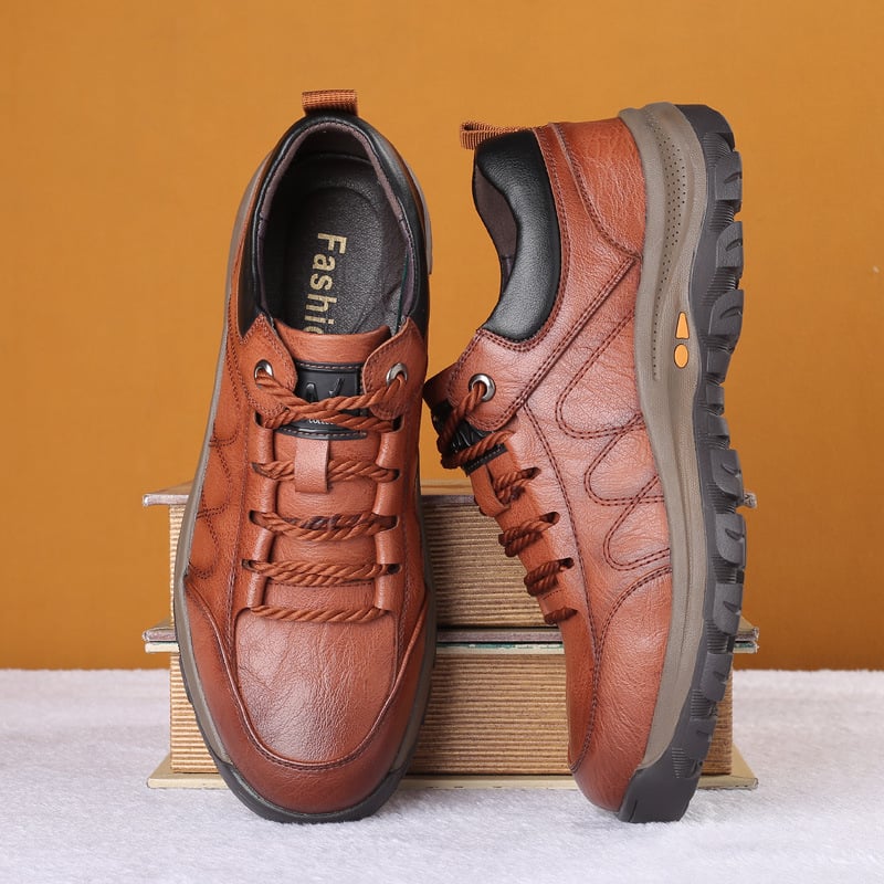 Botas de cuero para hombre con interior calido y suela resistente - Ian