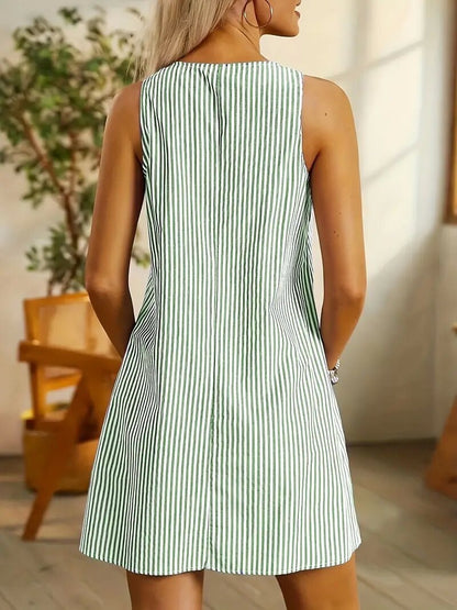 Vestido corto mujer tirantes rayado estilo casual - Liora