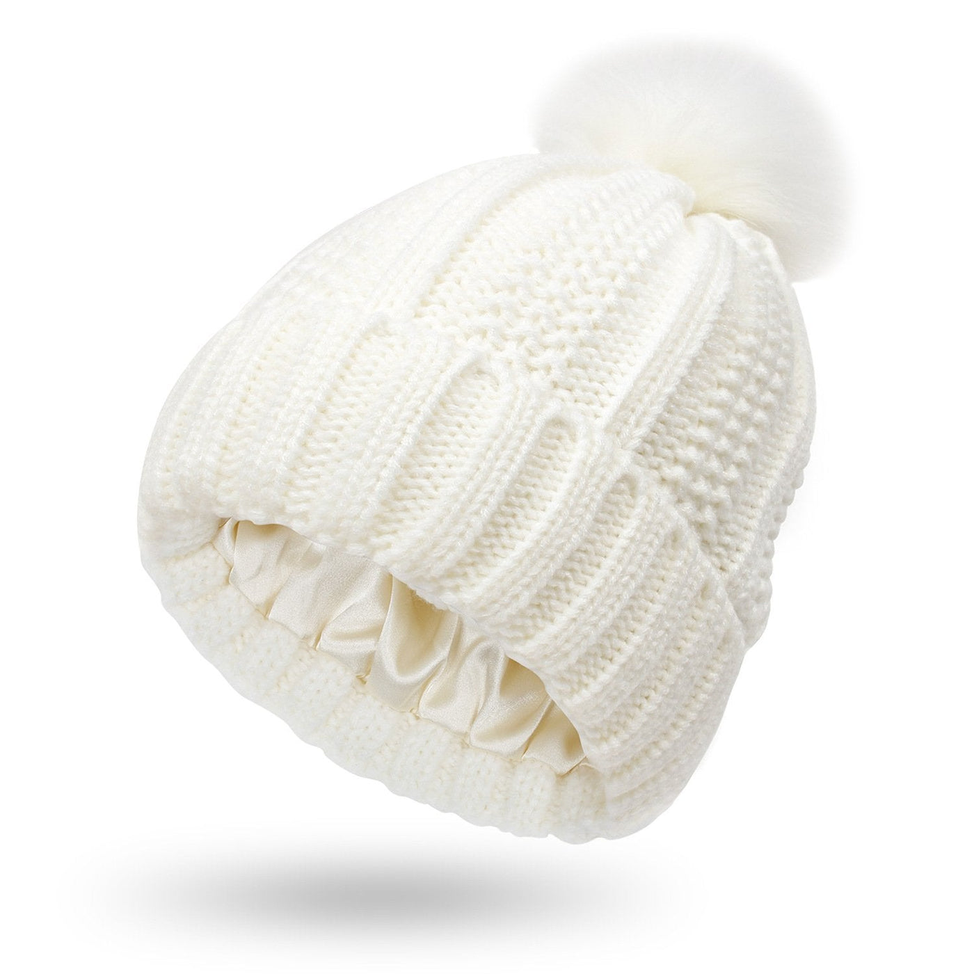Gorro de punto para mujer con pompon - Daitonna