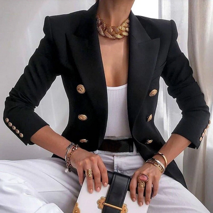 Vanessa - Elegante blazer de algodón de lujo para mujer