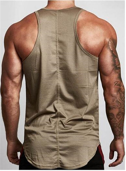Camiseta sin mangas hombre malla transpirable estilo deportivo - Marco